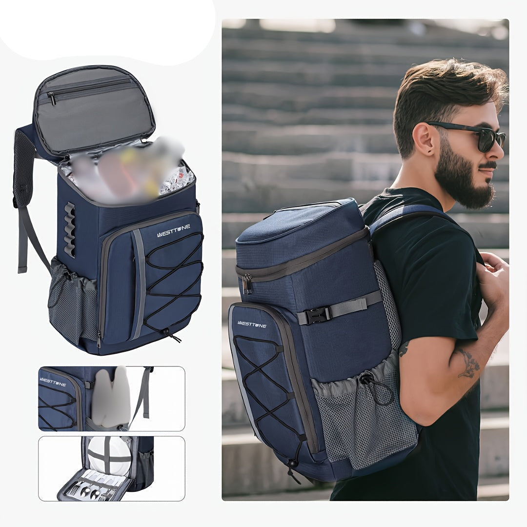 Insulated Sports Backpack 35-Can Blue