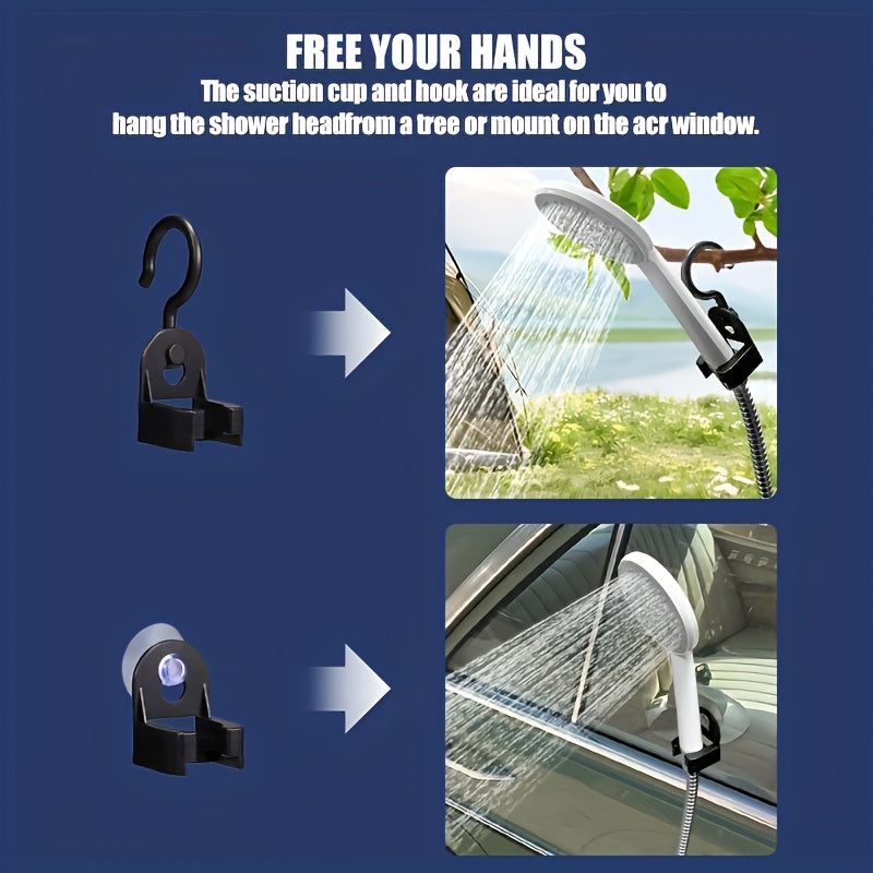 Portable Camping Shower with Rechargeable Battery