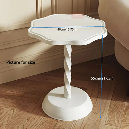 Elegant Light Luxury Sofa Side Table - Silent Grey