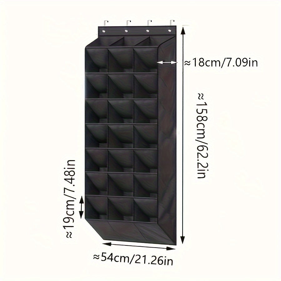 24-Compartment Foldable Shoe Organizer (8-Layer)