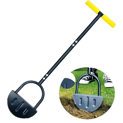 Full Steel Stand Up Garden Edger: Efficient Lawn Trimming with T Grip
