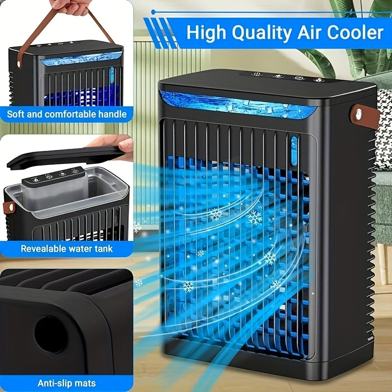 Mini Air Cooler with Portable Fan (5-in-1)