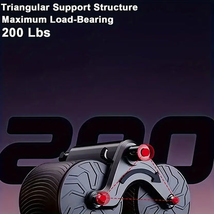 Automatic Rebound Abdominal Wheel with Elbow Pad