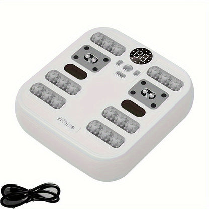Foot Massager with Constant Temperature Heating & Magnetic Infrared Induction(White)