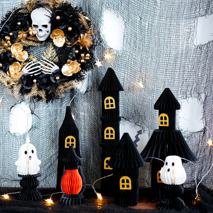 Gothic Halloween Wreath Door Hanging Decoration