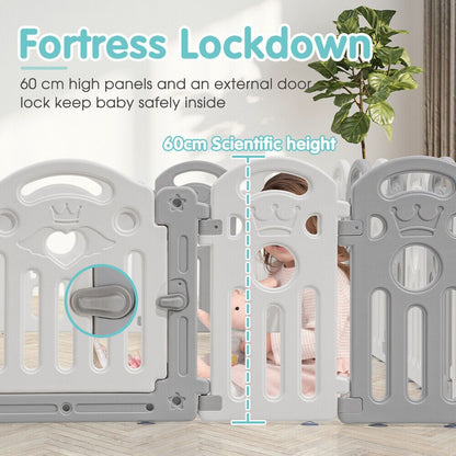 Kids Playpen 18-Panel Baby Safety Gate Fence