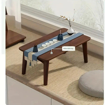 Foldable Bamboo End Table - 60 x 40 x 26 cm