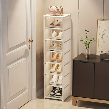 Step up your shoe storage with this space-saving tall rack