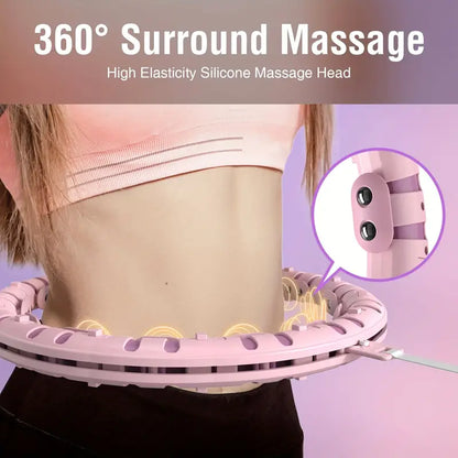 1pc Fitness Hoop with 14 Knots Spliceable Design