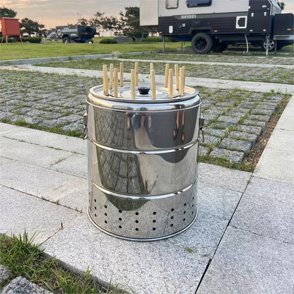 Round Hanging Charcoal Oven Grill