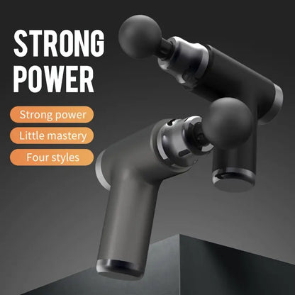 1pc Portable Mini Massage Gun - Deep Tissue Muscle Massager (Black)