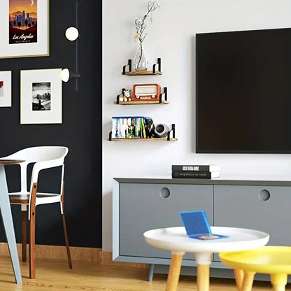 Bringing rustic charm to your walls with this exquisite floating shelf