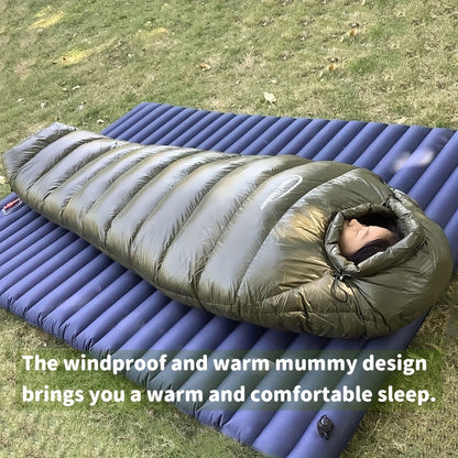 Ultralight Down Mummy Sleeping Bag for Camping