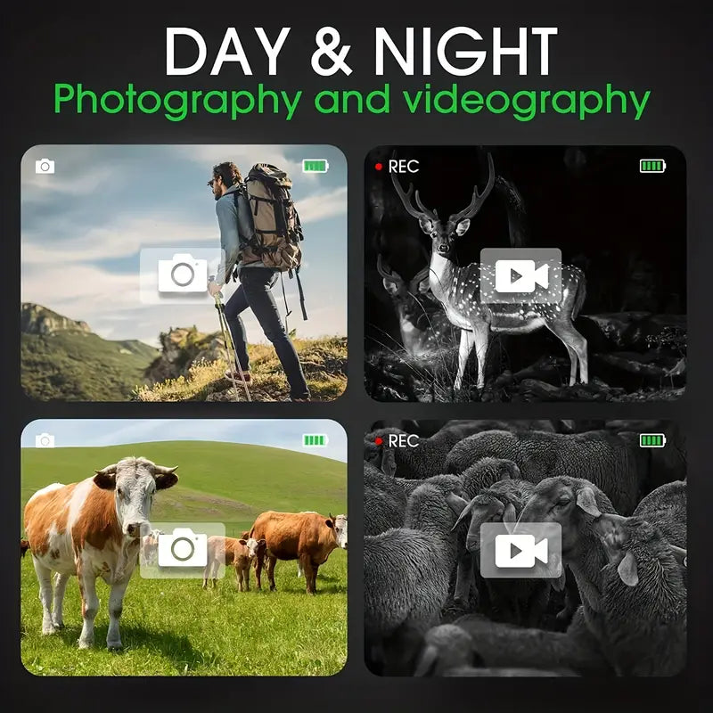 Camo Night Vision Monocular - 8X Digital Infrared Telescope