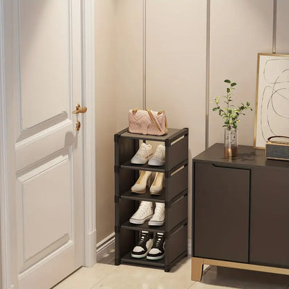 Step up your shoe storage with this space-saving tall rack