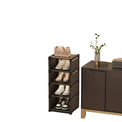 Step up your shoe storage with this space-saving tall rack