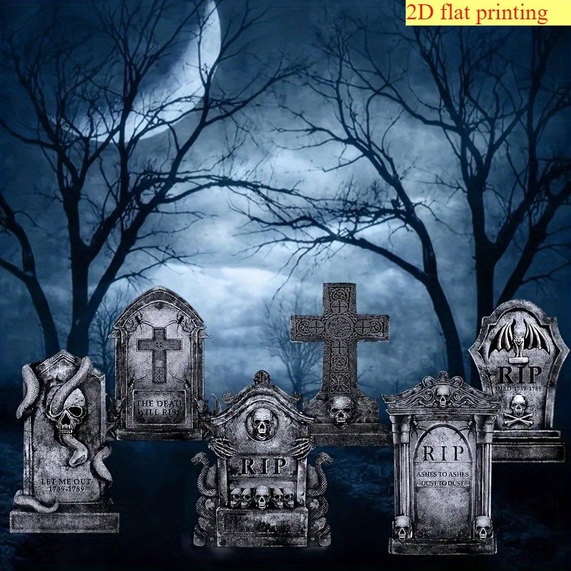 Halloween Tombstone Decoration Set of 6