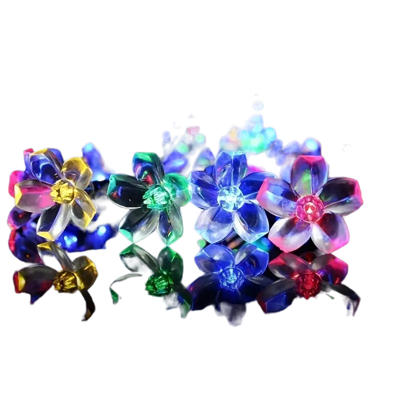 Decorative Solar Flower Lights - Illuminate Your Outdoor Space with 30 Fairy Cherry Flowers