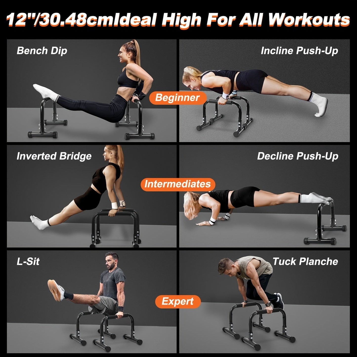 Push Up Bars Parallel Bars for Strength