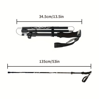 Trekking Poles Aluminum Alloy Quick Lock Hiking Sticks (2pcs)