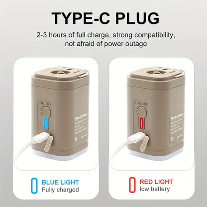 Khaki Portable Wireless Electric Air Pump