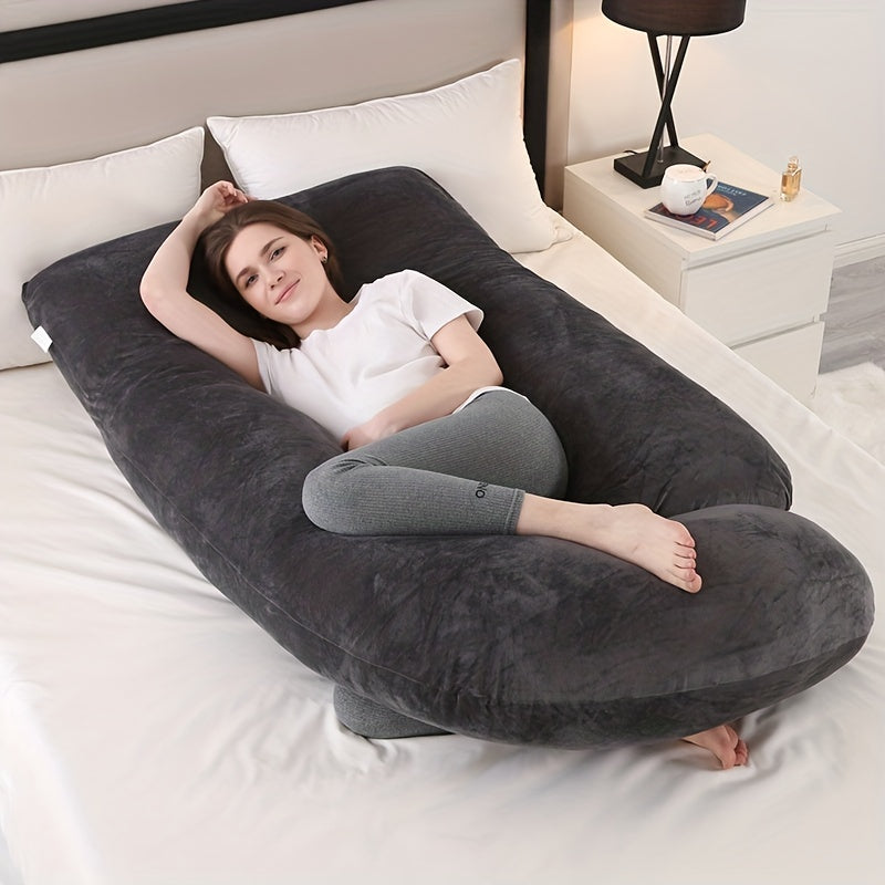 J-Shaped Pregnancy Pillow Full Body Maternity Support