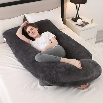 J-Shaped Pregnancy Pillow Full Body Maternity Support
