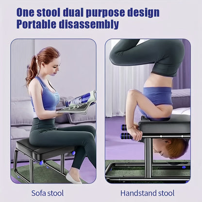 Upward Yoga Stool with Handrests Iron Frame