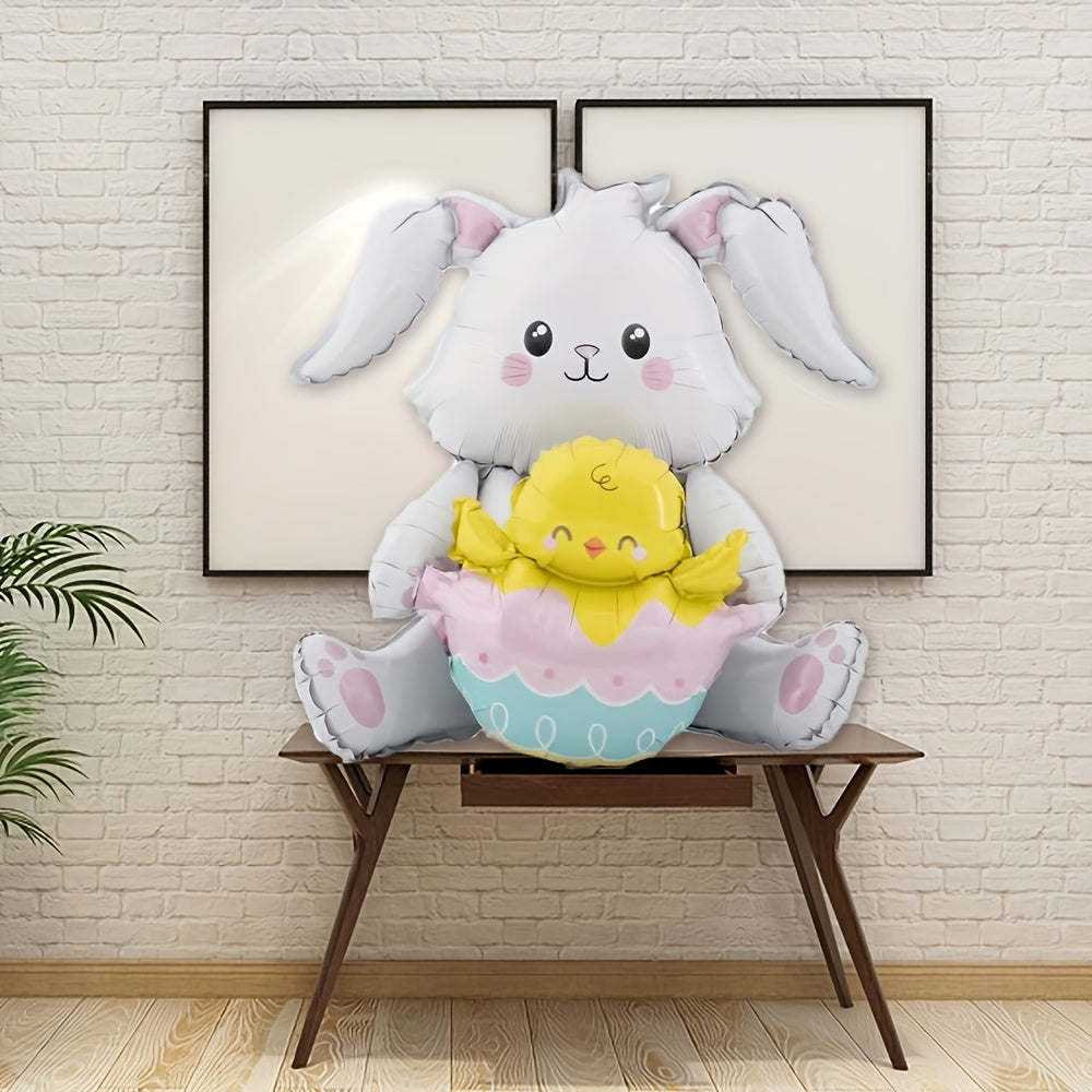 Cute Sitting & Standing Bunny Balloon Easter Decoration