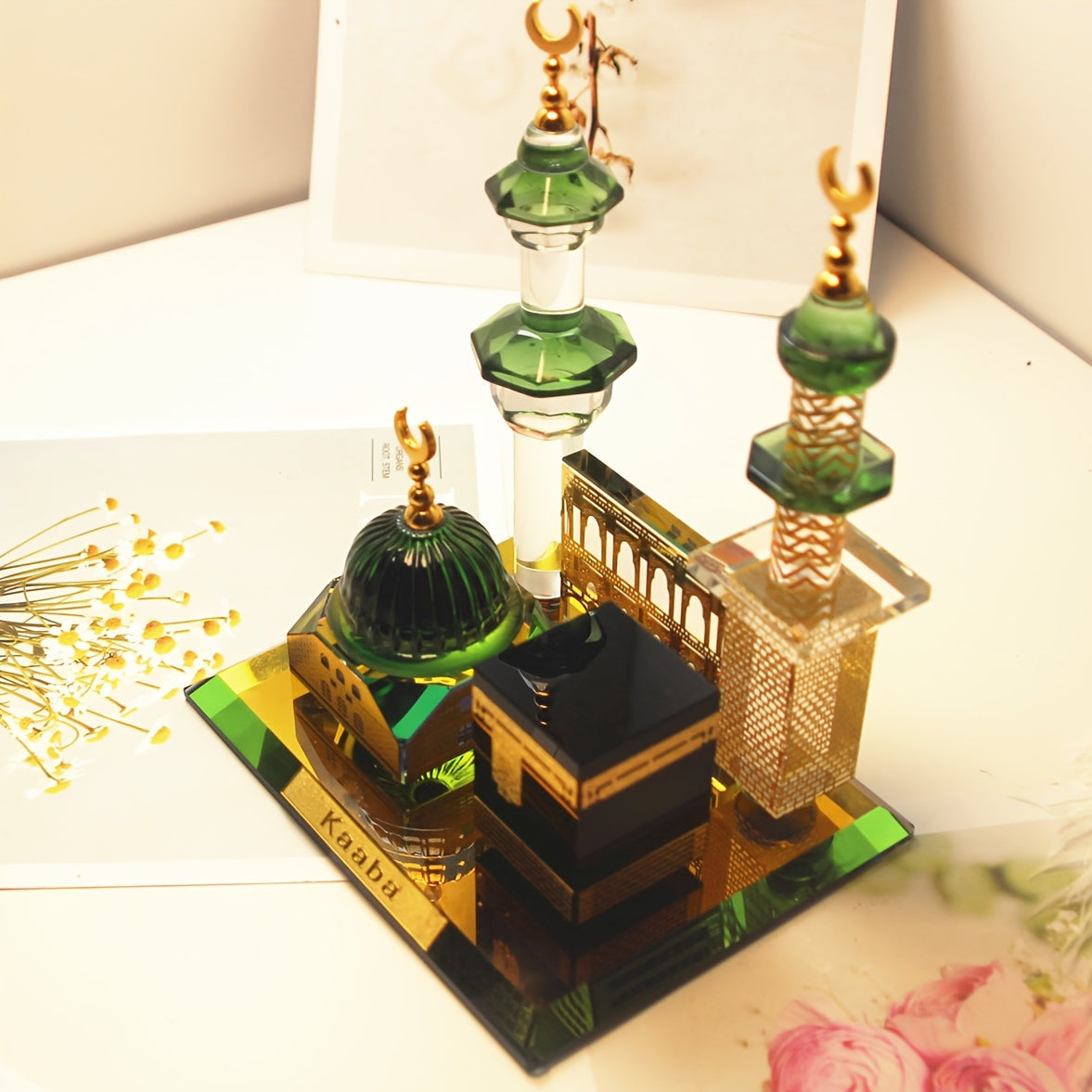 Classic Crystal Kaaba Model Desk Decoration