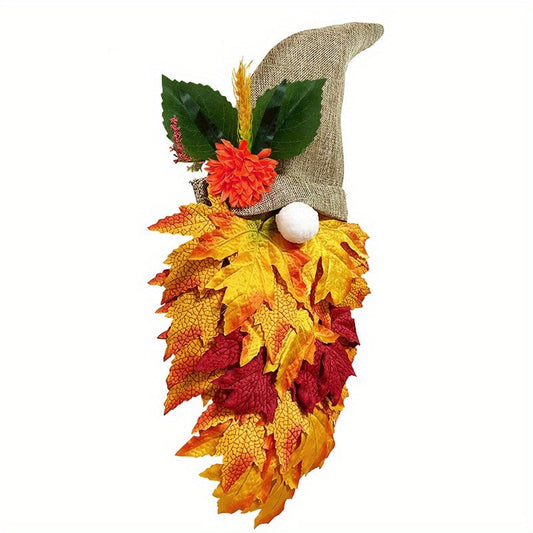 Halloween Gnome Door Hanging Wreath