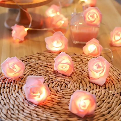 Romantic LED Rose String Lights