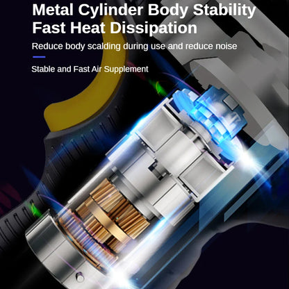 120W Wireless Electric Car Tire Inflator Portable Digital Air Compressor Black