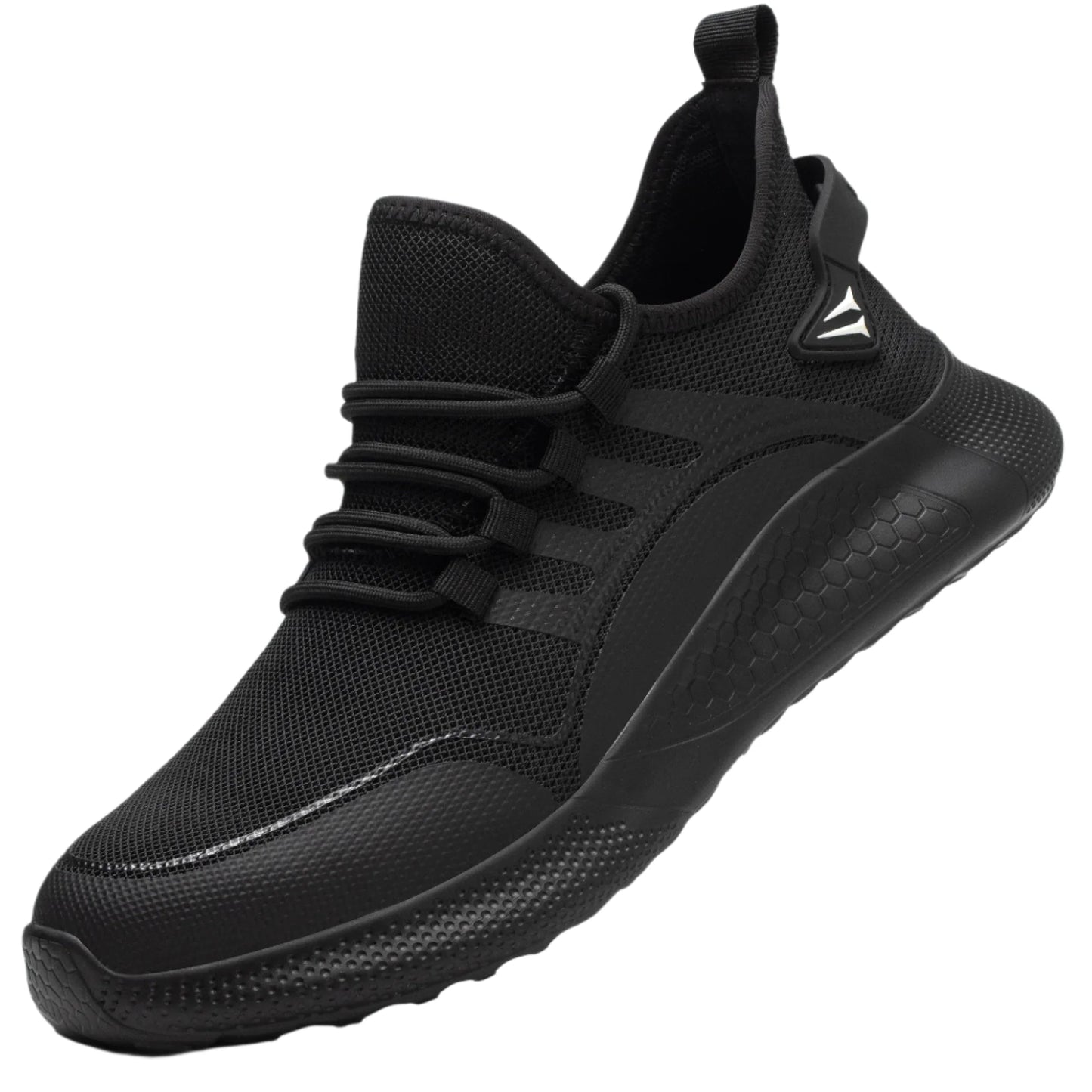 Black sneaker on a white background