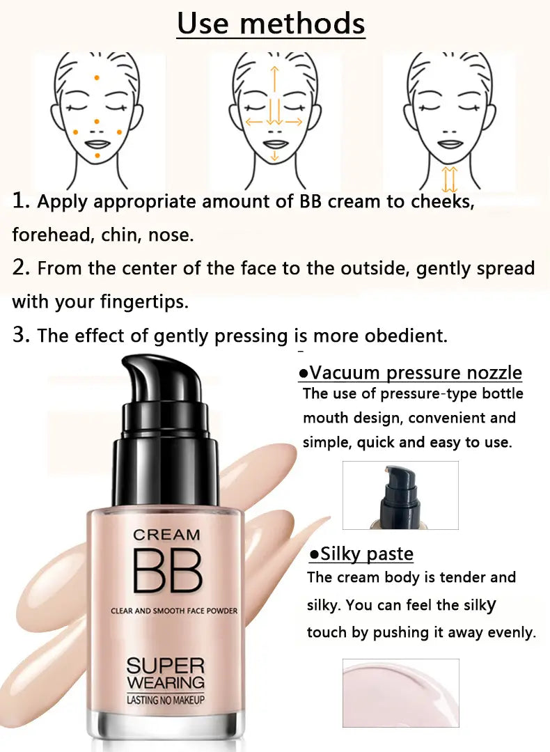 HEYXI Radiant All-in-One BB Cream: Lasting Coverage, Nourishing Moisture, Flawless Finish