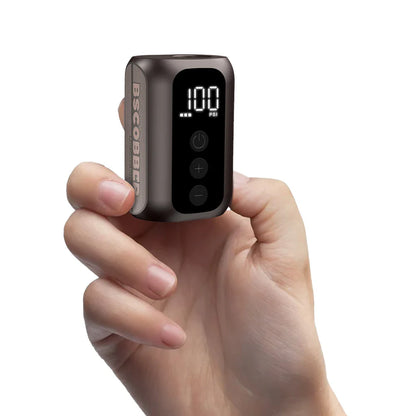 A5mini Portable Wireless Air Pump 100PSI Rechargeable Brown