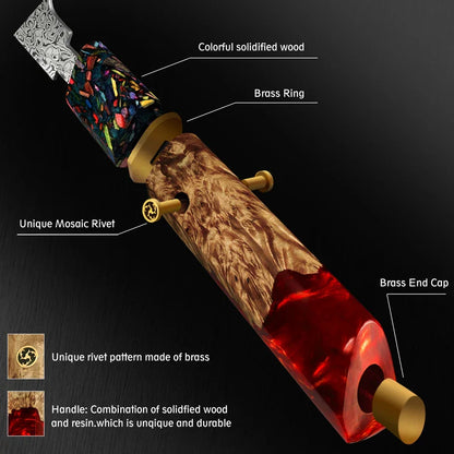 Damascus Stainless Steel Chef Knife 13.7cm Blade