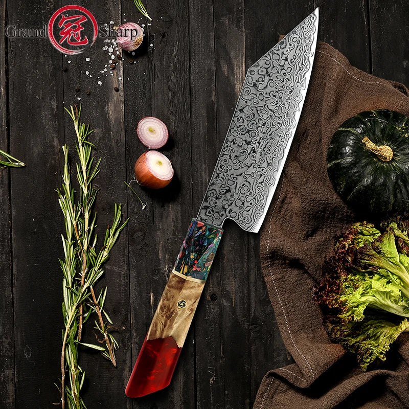 Damascus Stainless Steel Chef Knife 13.7cm Blade