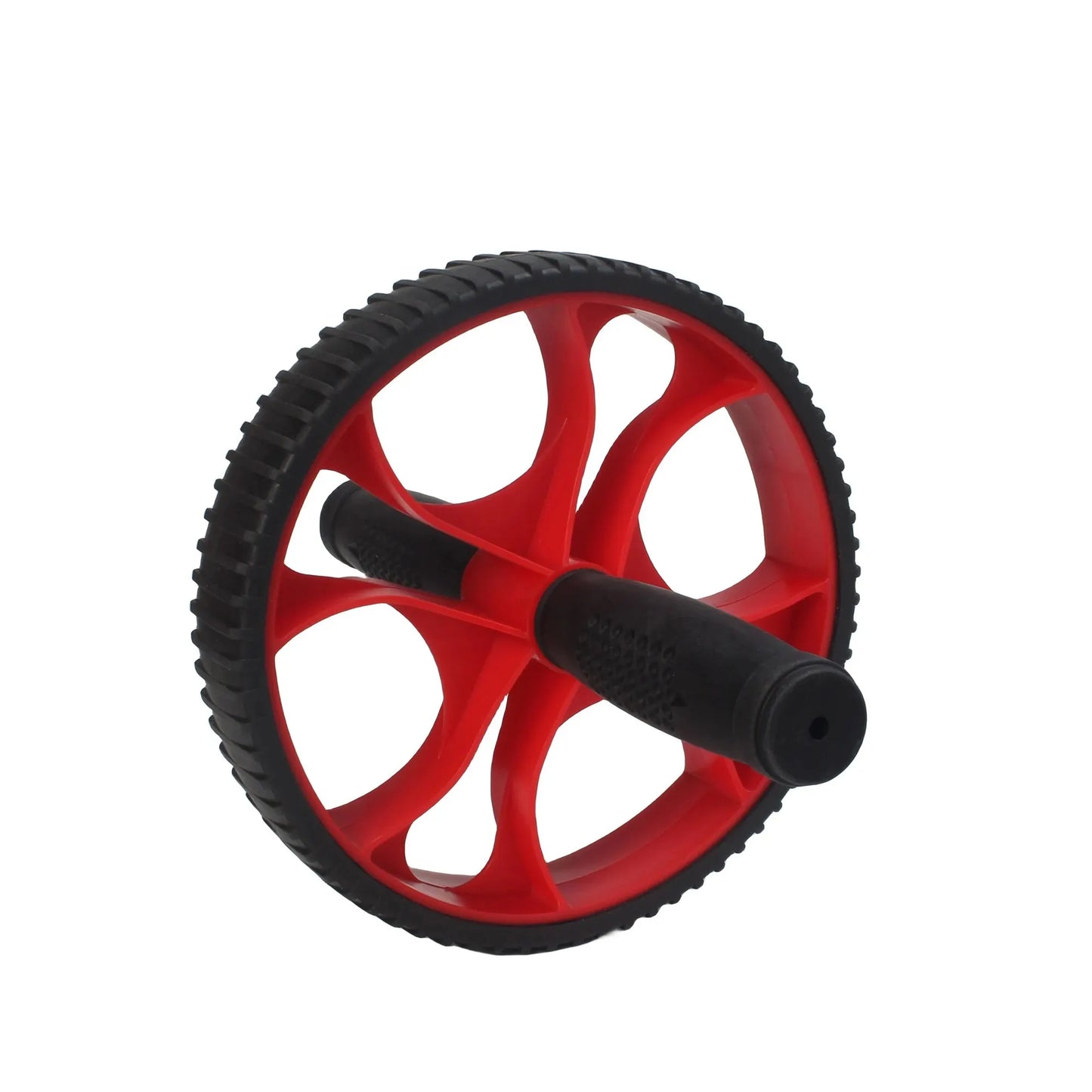 AB Roller Wheel – Single-Wheel Core Trainer for Gym & Home Workouts (Red)