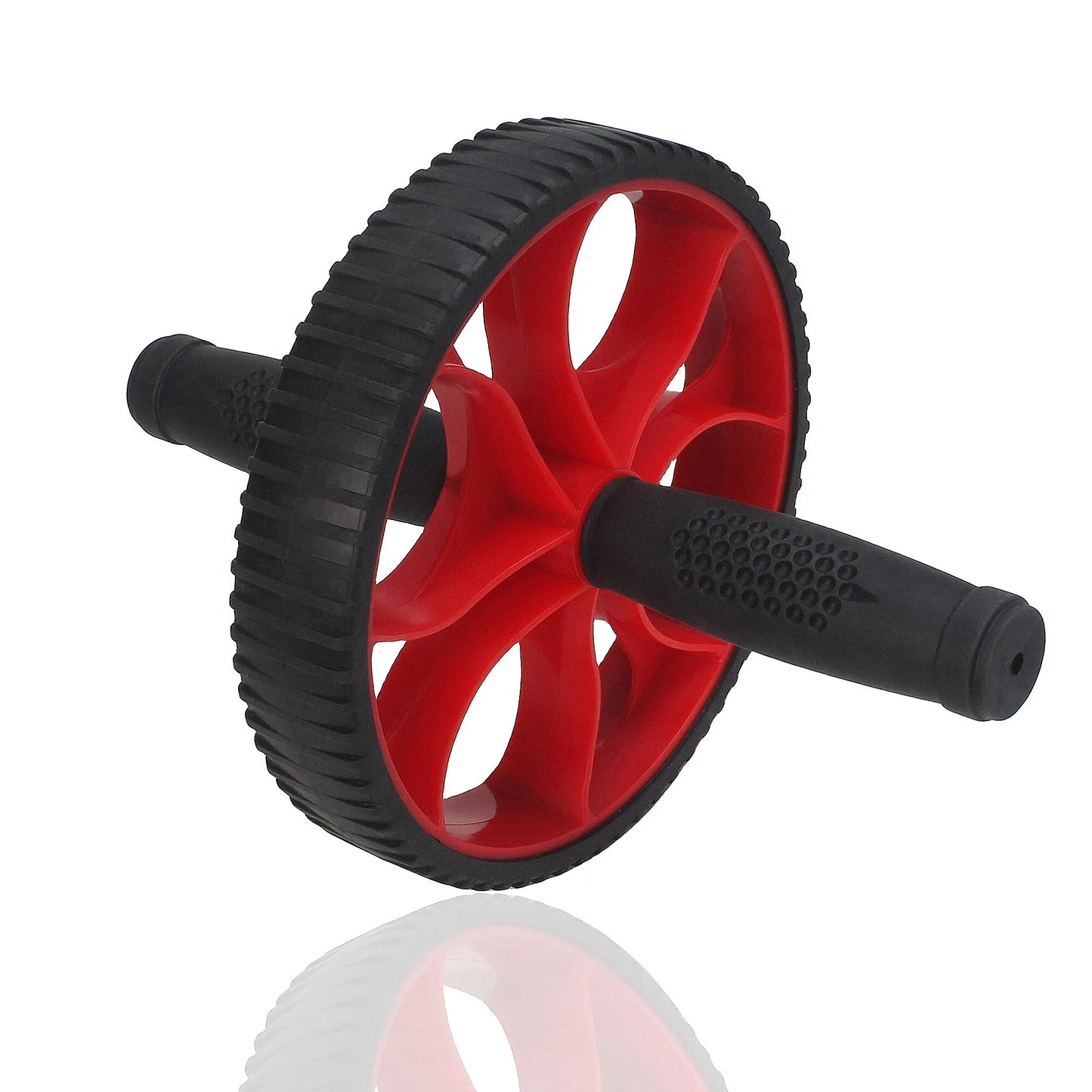 AB Roller Wheel – Single-Wheel Core Trainer for Gym & Home Workouts (Red)