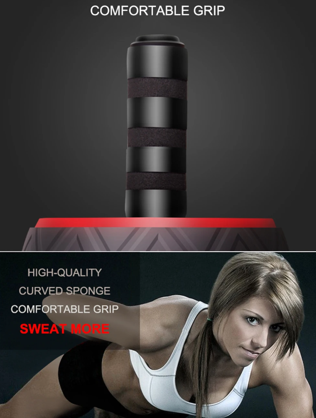 Roller Big Abdominal Wheel Roller Stretch Trainer with Mat