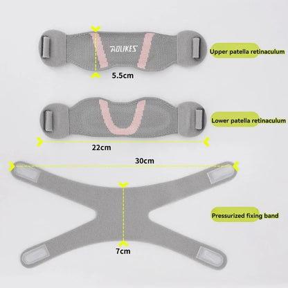 Adjustable Patella Knee Support Strap Knee Brace Pink