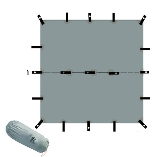 Ultralight Silicone Coated Nylon Camping Tent (Grey)