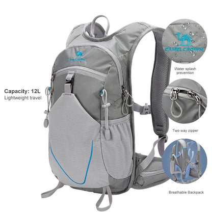 12L Waterproof Mountaineering Backpack Grey