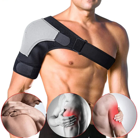 Adjustable Neoprene Shoulder Support Brace Compression Strap Black