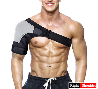 Adjustable Neoprene Shoulder Support Brace Compression Strap Black
