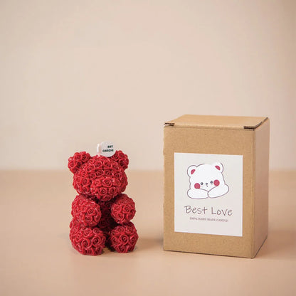Rose Bear Aromatherapy Candle