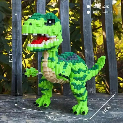 Dinosaur Building Block Toy (Green)