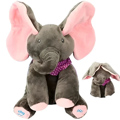 Animated Singing Elephant Plush Toy with Moving Ears