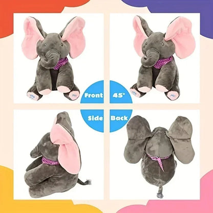 Animated Singing Elephant Plush Toy with Moving Ears